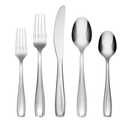 Cambridge Waylen Mirror 40 Piece Flatware Set with Rustic Buf 426540CBWR2, MPN: 426540CBWR2, 719978…