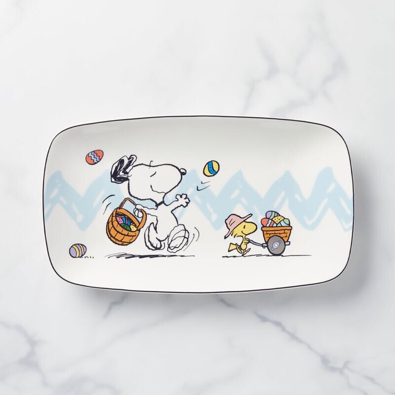 Lenox Snoopy Easter Hors D'Ouevres Tray 896632