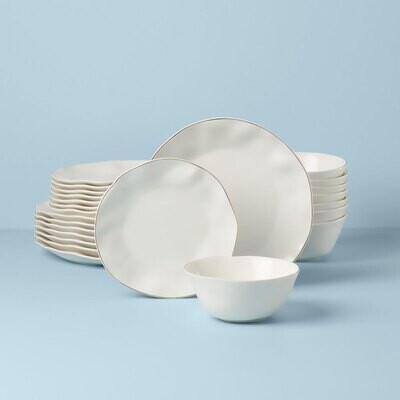 Lenox Blue Bay White 24 Piece Set 895681, MPN: 895681, 194372028486