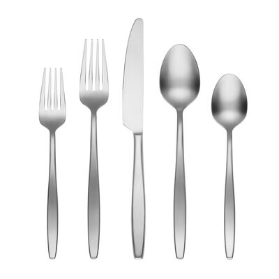 Cambridge Nylah Satin 18/0 Stainless Steel 20 Piece Flatware Set 403820CNW12R, MPN: 403820CNW12R, 7…