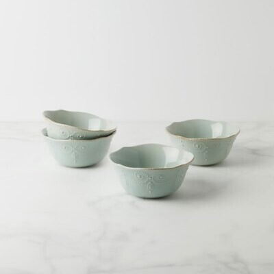Lenox French Perle Ice Blue Ap Bowl Set of 4 891283, MPN: 891283, 194372003346