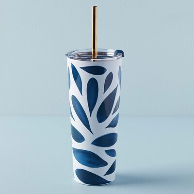 Lenox Blue Bay Straw Tumbler Leaf 895727, MPN: 895727, 194372028868