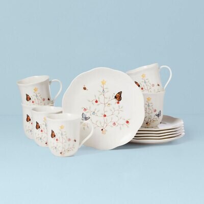 Lenox Butterfly Meadow Seasonal 12 Piece Dessert Set 894547, MPN: 894547, 194372024648