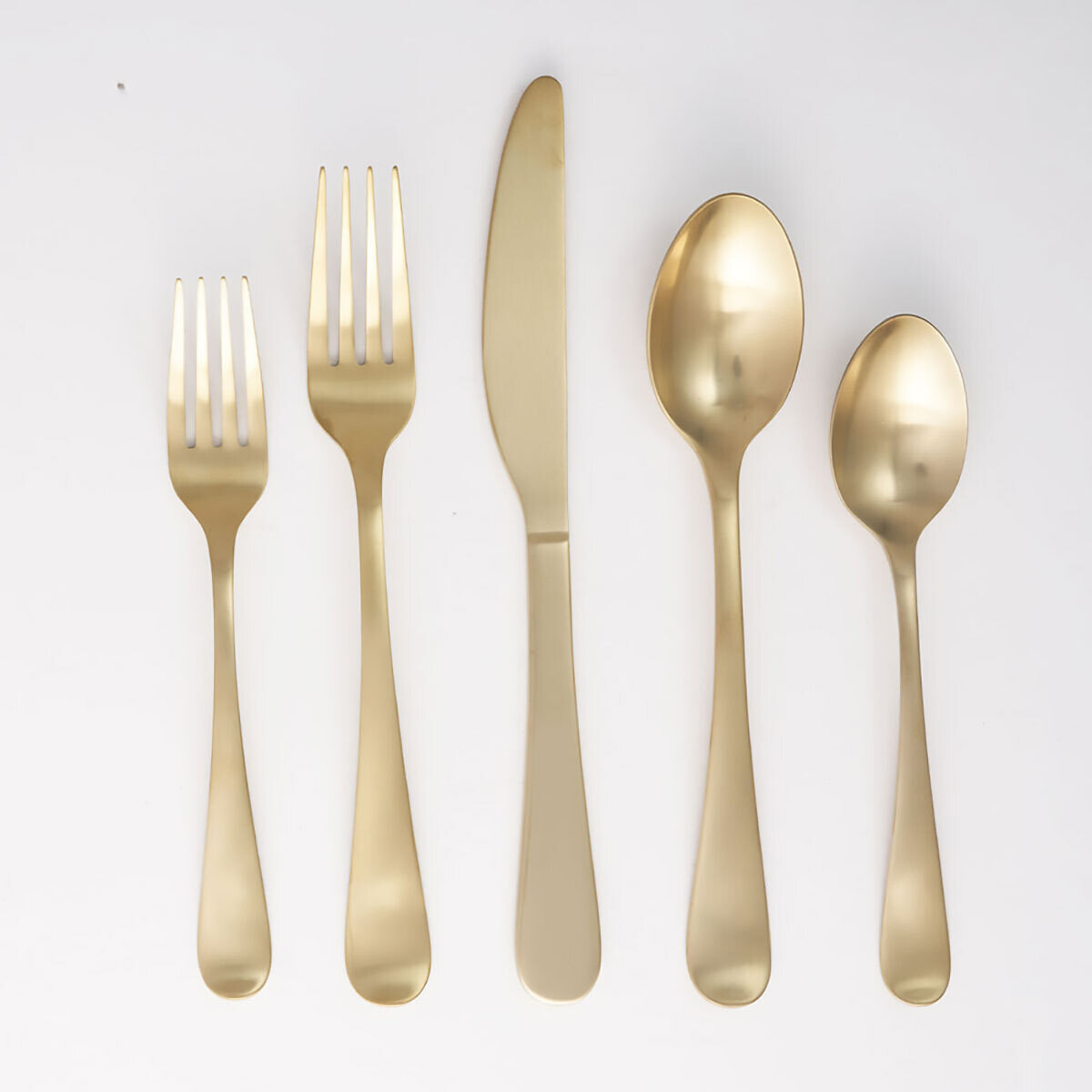 Cambridge Rhiannon Pvd-Chmp Satin 18/0 Stainless Steel 20 Piece Flatware Set Ea 505820CKW12R, MPN: …