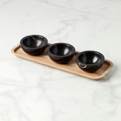 Lenox Lx Collective Tray with 3 Dip Bowls 895306, MPN: 895306, 194372027687