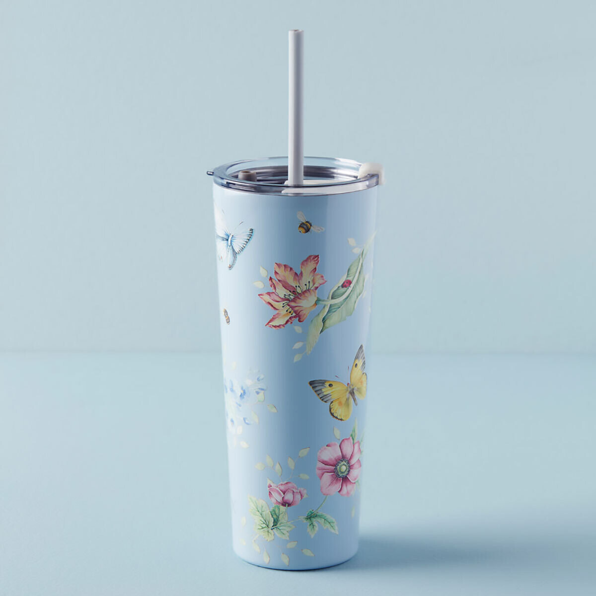 Lenox Butterfly Meadow Light Blue Straw Tumbler 895742, MPN: 895742, 194372029018