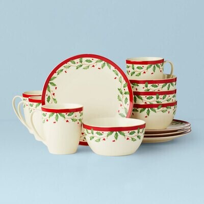 Lenox Holiday 12 Piece Dessert Set 894585, MPN: 894585, 194372024846