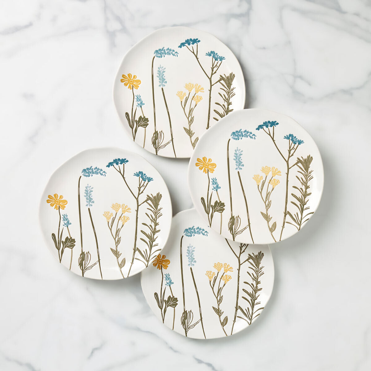 Lenox Wild Flowers Accent Plate Set of 4 896608, MPN: 896608, 194372031929