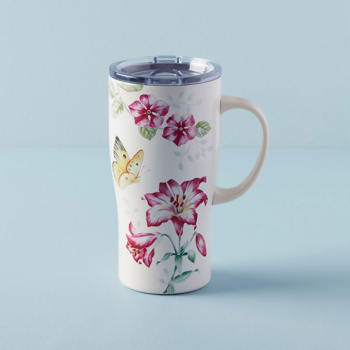 Lenox Butterfly Meadow Pink Car Coffee Mug 895745