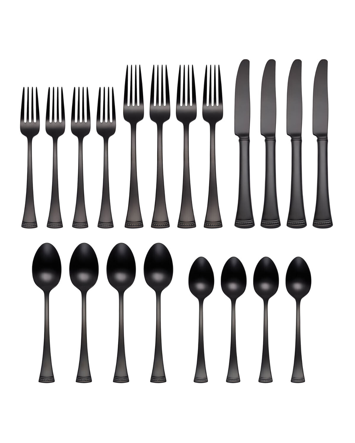 Lenox Portola Satin Black 20 Piece Flatware Set 896004, MPN: 896004, 194372029957