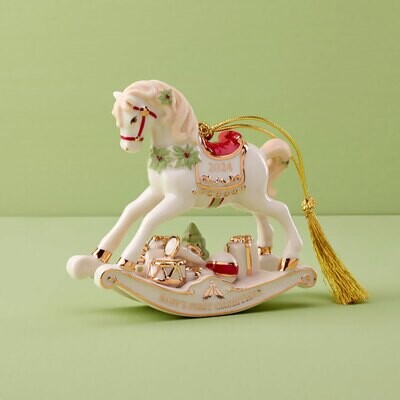 Lenox 2024 Vintage Rocking Horse Ornament 895776, MPN: 895776, 194372029353
