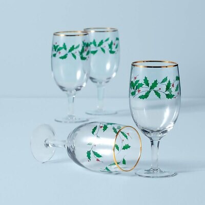 Lenox Holiday Decal Iced Bev Set of 4 849606, MPN: 849606, 882864528292