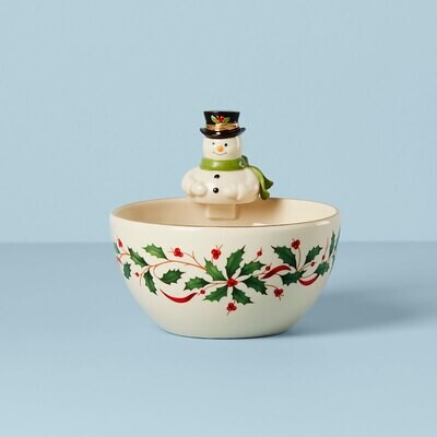 Lenox Holiday Snowman Figural Bowl 893504, MPN: 893504, 194372018036