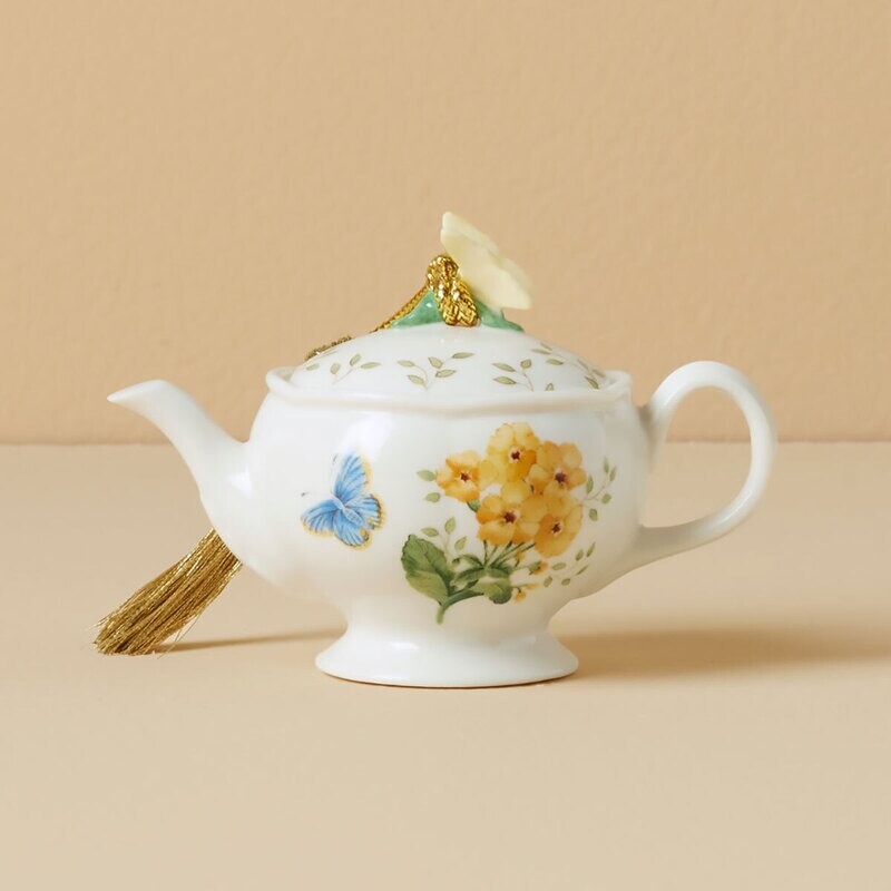 Lenox Butterfly Meadow Teapot Ornament 896350