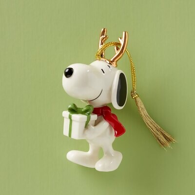 Lenox Snoopy with Gift Ornament 895787, MPN: 895787, 194372029469