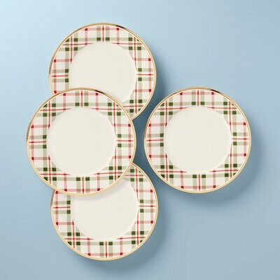 Lenox Holiday Plaid Dinner Plates Set of 4 894966, MPN: 894966, 194372026239