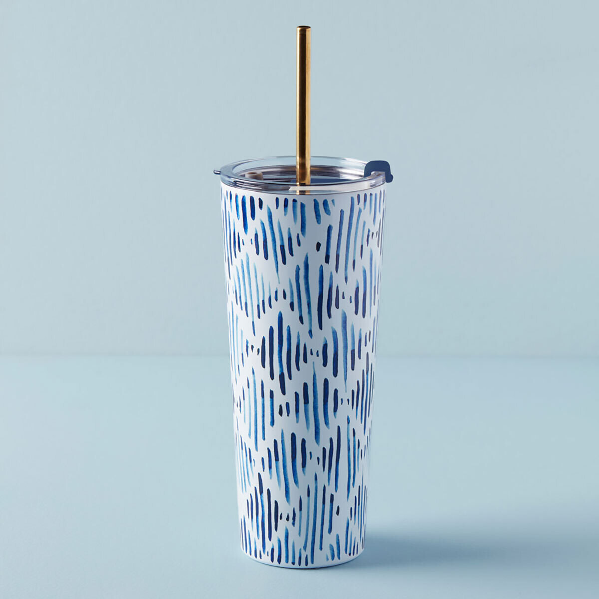 Lenox Blue Bay Straw Tumbler Ikat 895729, MPN: 895729, 194372028882