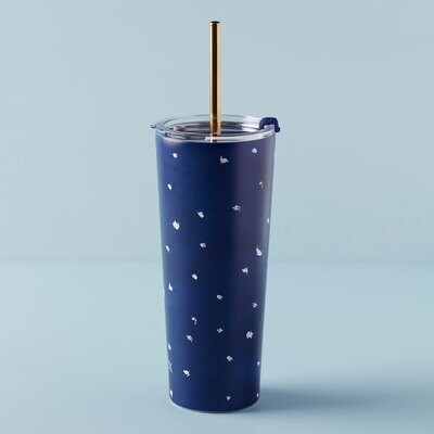 Lenox Blue Bay Straw Tumbler Dot 895728, MPN: 895728, 194372028875