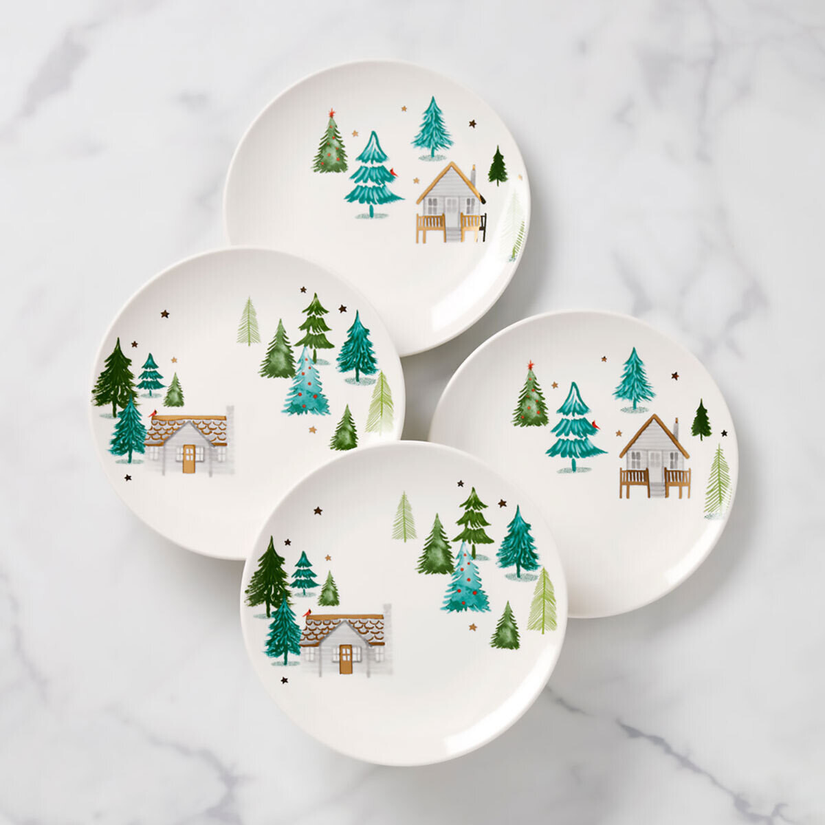 Lenox Balsam Lane Cabin Accent Plates Set of 4 890751, MPN: 890751, 194372000314
