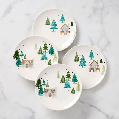 Lenox Balsam Lane Cabin Accent Plates Set of 4 890751, MPN: 890751, 194372000314