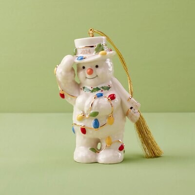 Lenox 2024 Snowman with Lights Ornament 895773, MPN: 895773, 194372029322