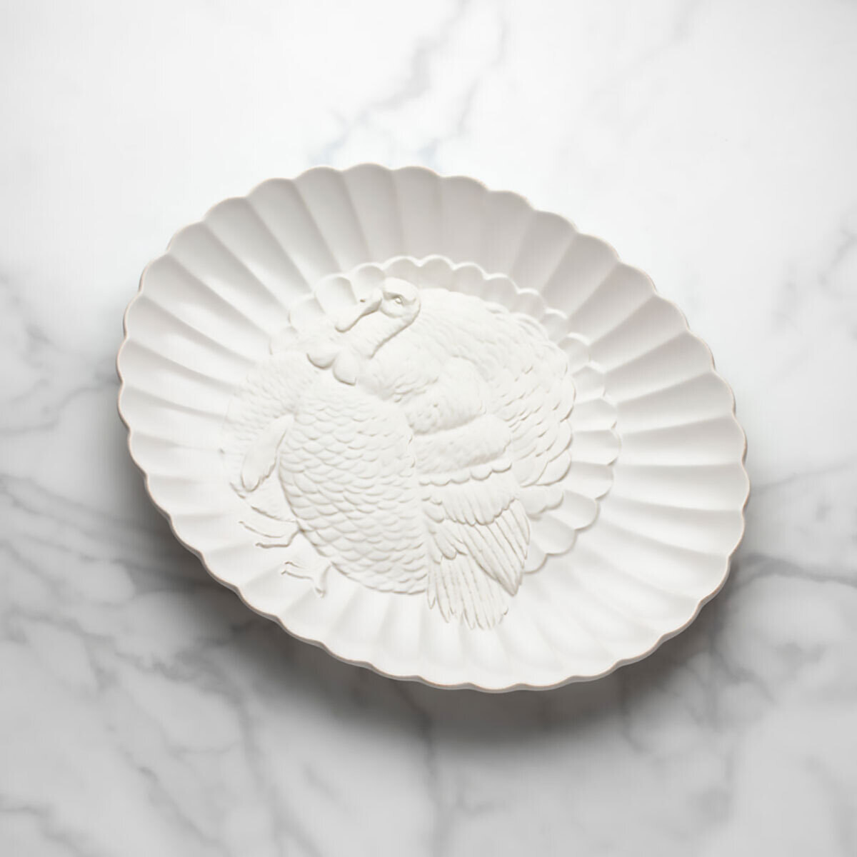 Lenox French Perle Carved Turkey Platter 895041