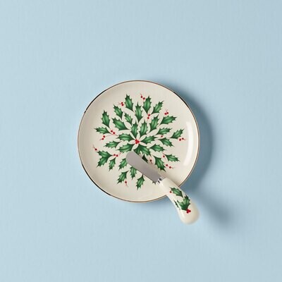 Lenox Holiday Cheese Plate with Knfe 863652, MPN: 863652, 882864641281