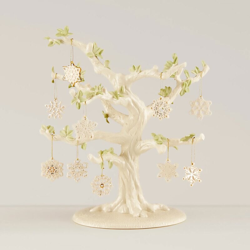 Lenox Snowflake 10 Piece Ornament &amp; Tree Set 890633
