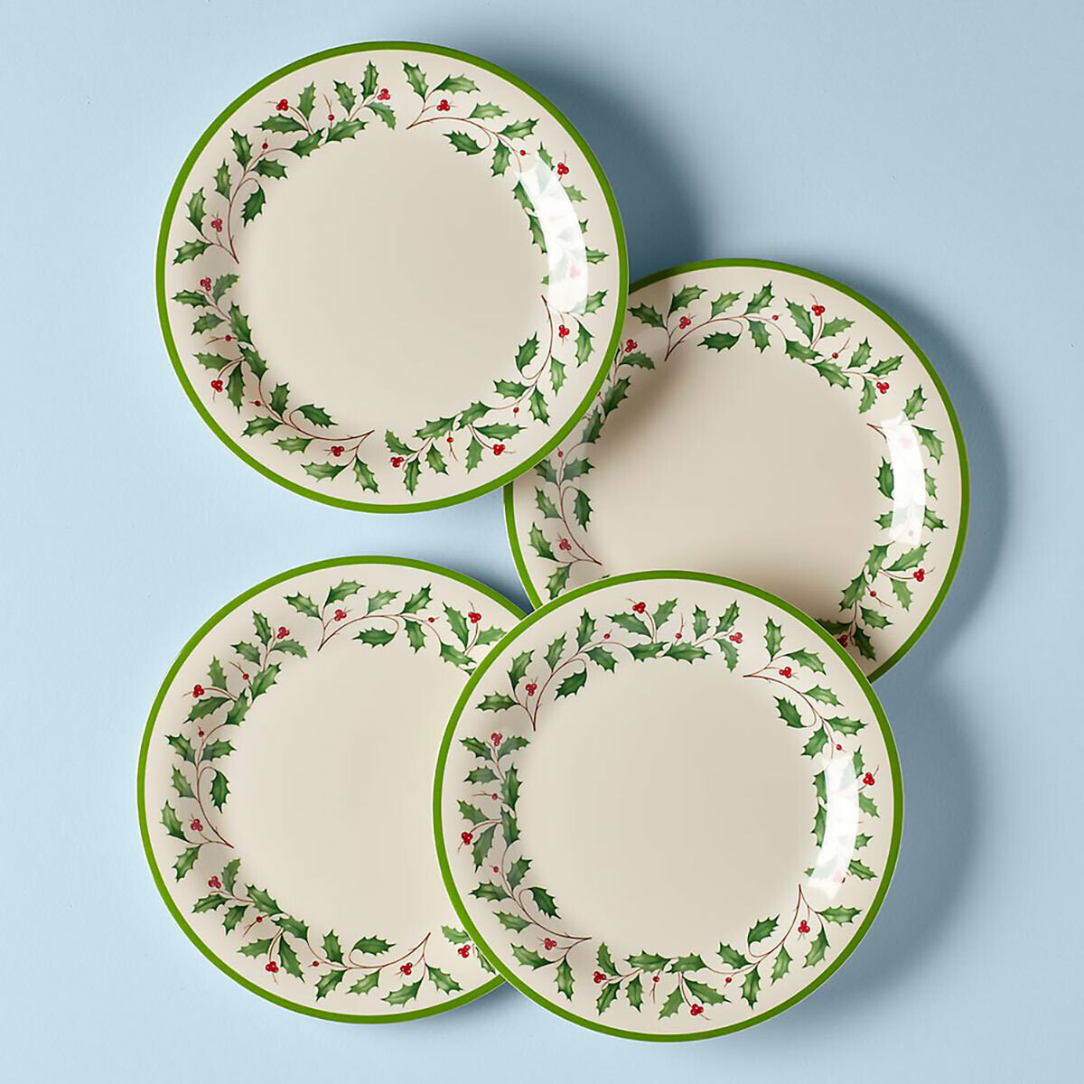 Lenox Holiday Melamine Dinner Plates Set of 4 863669