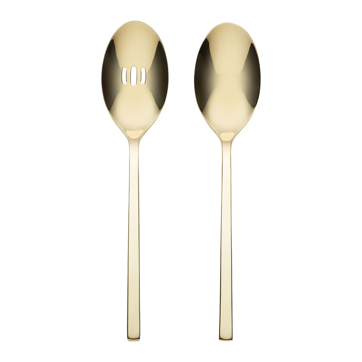 Oneida Allay Champagne 2 Piece Serving Spoons 895334