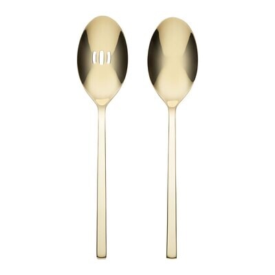 Oneida Allay Champagne 2 Piece Serving Spoons 895334, MPN: 895334, 79363144713