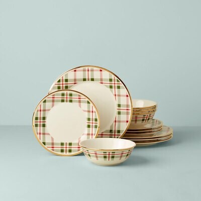 Lenox Holiday Plaid 12 Piece Set 894963, MPN: 894963, 194372026208