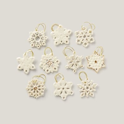 Lenox Snowflake 10 Piece Set Ornament Set 890425, MPN: 890425, 882864858009