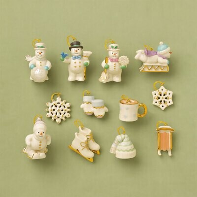 Lenox Snow Pals 12 Piece Ornament Set 828202, MPN: 828202, 882864361271