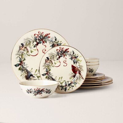 Lenox Winter Greetings 12 Piece Set with Bowl 894540, MPN: 894540, 194372024587