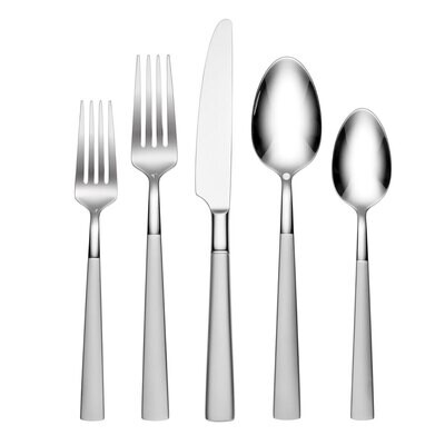Hampton Forge Kenta Frosted 18/0 Stainless Steel 20 Piece Flatware Set 894316, MPN: 894316, 7336521…