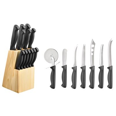 Hampton Forge Emmet 20 Piece Flatware Set Cutlery Block Set HMC01B175F, MPN: HMC01B175F, 7336521489…