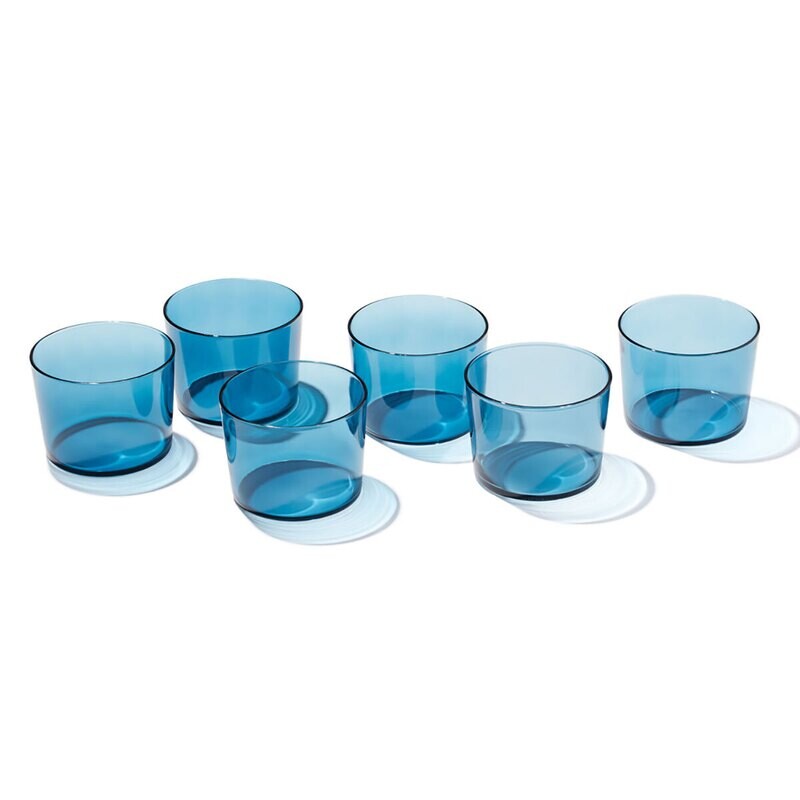 Oneida Oneida Stackables Short Glasses Set of 6 Blue 895979