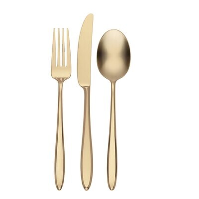 Hampton Forge Ayla 12 Piece Flatware Set Champagne 894844, MPN: 894844, 733652177720