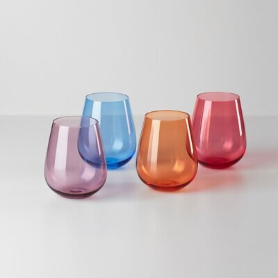 Oneida Oneida True Colors Stemless Wine Set of 4 895931, MPN: 895931, 79363145062