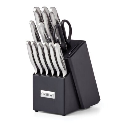 Oneida Crosshatch 14 Piece Cutlery Block Set with Builtin 14322, MPN: 14322, 78737143222