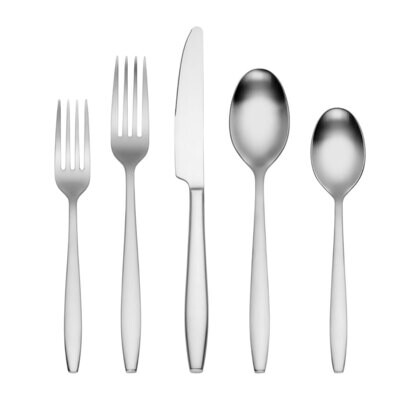 Cambridge Avery Satin 18/0 Stainless Steel 20 Piece Flatware Set 405420DS, MPN: 405420DS, 719978857…
