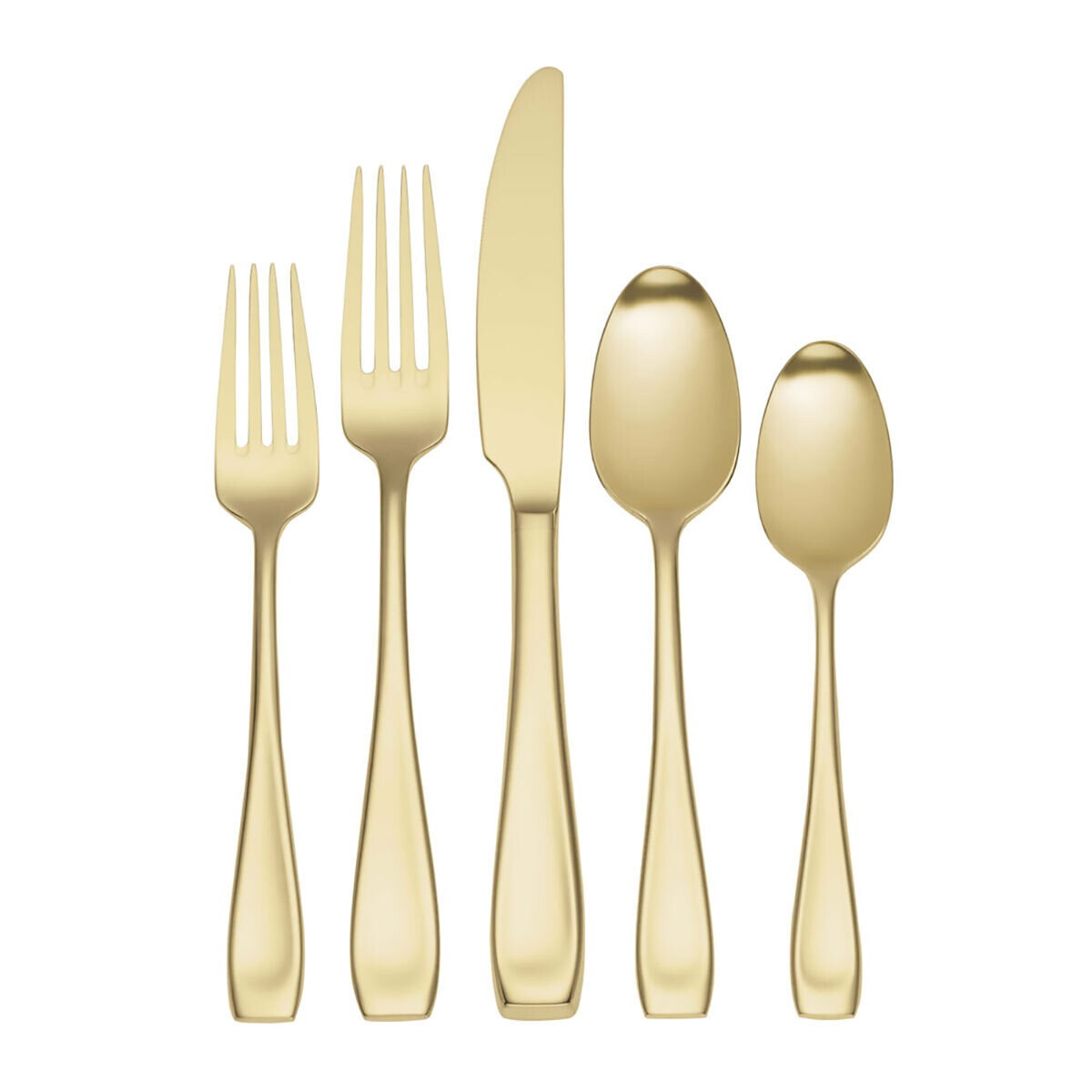 Oneida Moda 20 Piece Flatware Set Champagne Satin Set T711020PVDC, MPN: T711020PVDC, 78737142041
