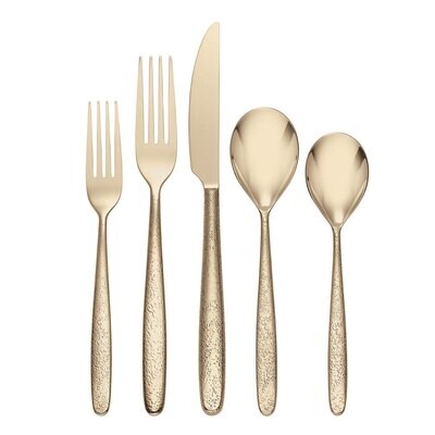 Oneida Storm 20 Piece Flatware Set Champagne 894808, MPN: 894808, 79363143549