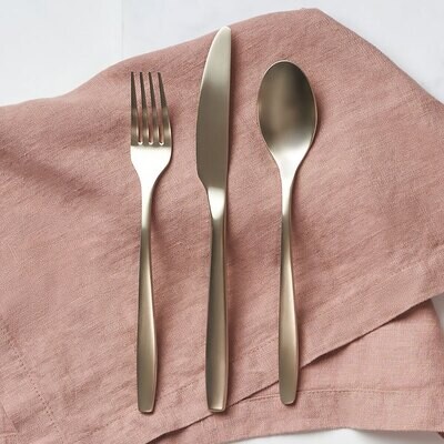 Cambridge Averie Pvd-Champagne Satin 18/0 Stainless Steel 20 Piece Flatware Set 506920CWA12R, MPN: …