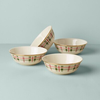 Lenox Holiday Plaid Plate Setting Bowl Set of 4 894965, MPN: 894965, 194372026222