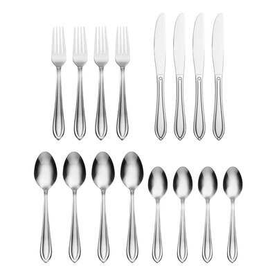 Hampton Forge Ginger Mirror 16 Piece Flatware Set 146A016HSN, MPN: 146A016HSN, 733652155476