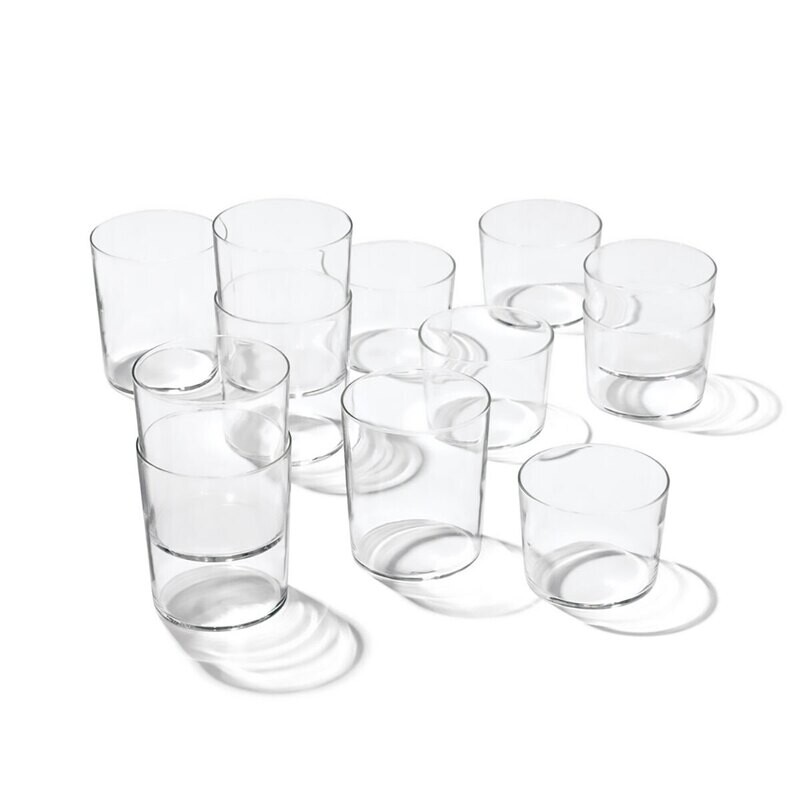 Oneida Oneida Stackables Short Glasses Set of 12 Clear 895977