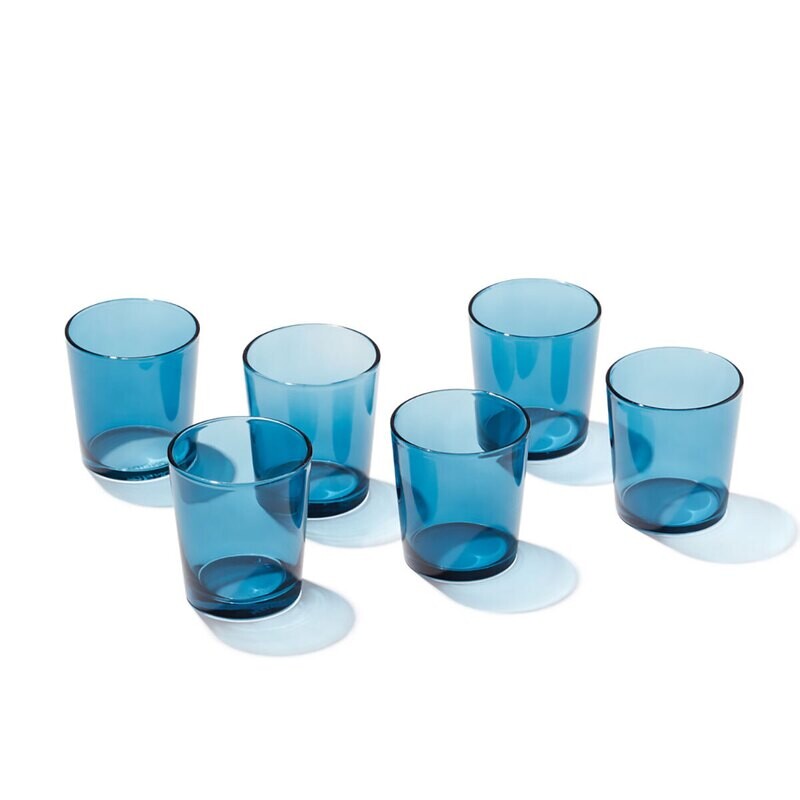 Oneida Oneida Stackables Glasses Shot Set of 6 Blue 895982