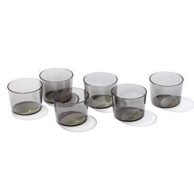Oneida Oneida Stackables Short Glasses Set of 6 Smoke 895981, MPN: 895981, 79363145314